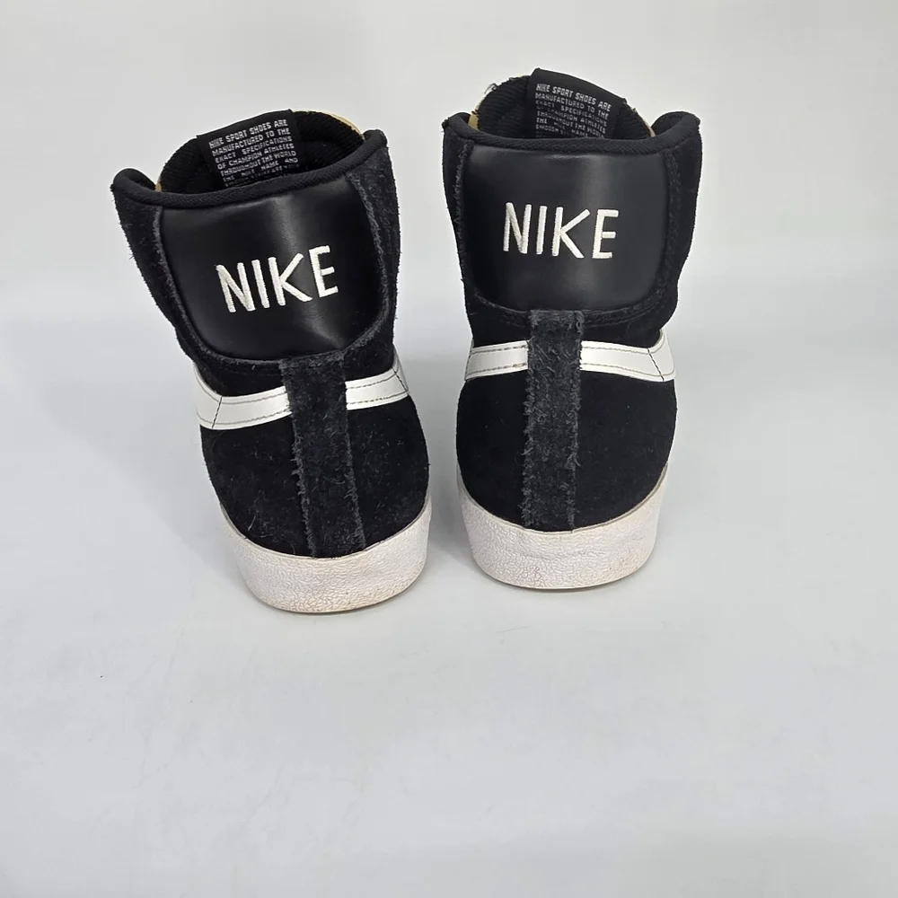 Nike Blazer Mid '77 Suede Black White CI1172-005 Men's Size 9 Shoes VINTAGE
